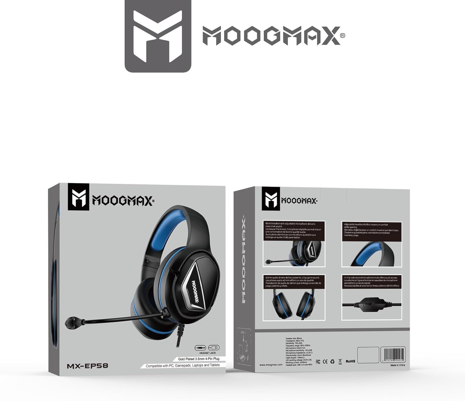 MOOG MAX (ضمان عامين) Gaming headphone - الصورة 5